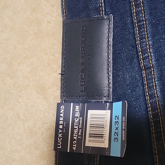 NWT Mens Lucky Brand Parivale Jeans 410 Athletic Slim 2 Way Stretch 32 x… - Picture 3 of 6